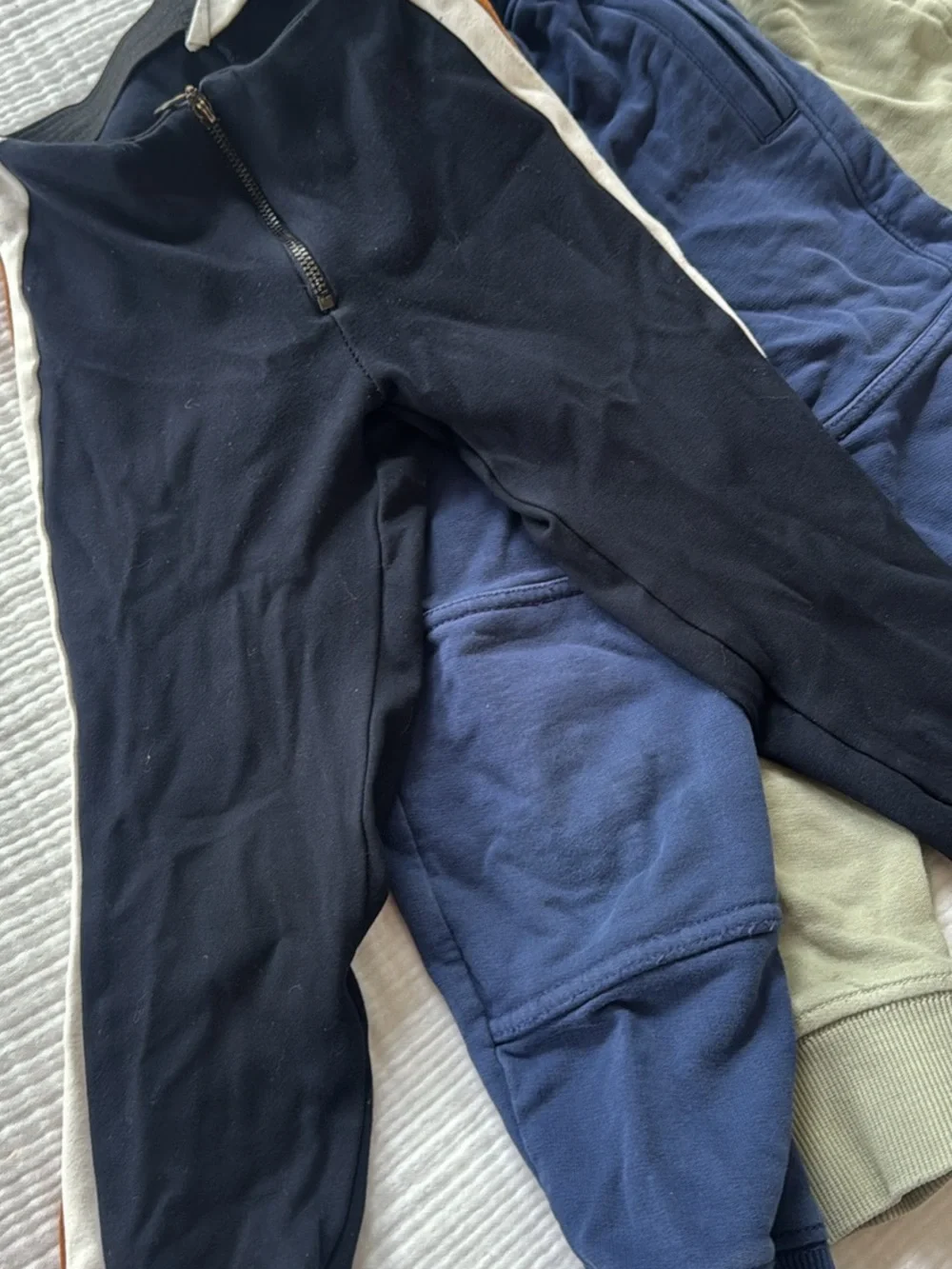 Hanna Andersson Kids Jogger Pants - Navy, Olive & Mustard